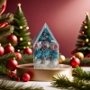 Christmas decorative ball, wooden hand-carved snowflake-shaped, suitable for both desktop and wall mounting Specification image